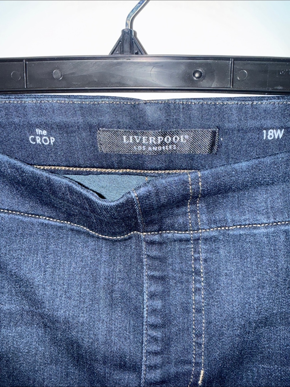 Liverpool Dark Wash Cropped Ankle Jeans - Picture 3 of 3